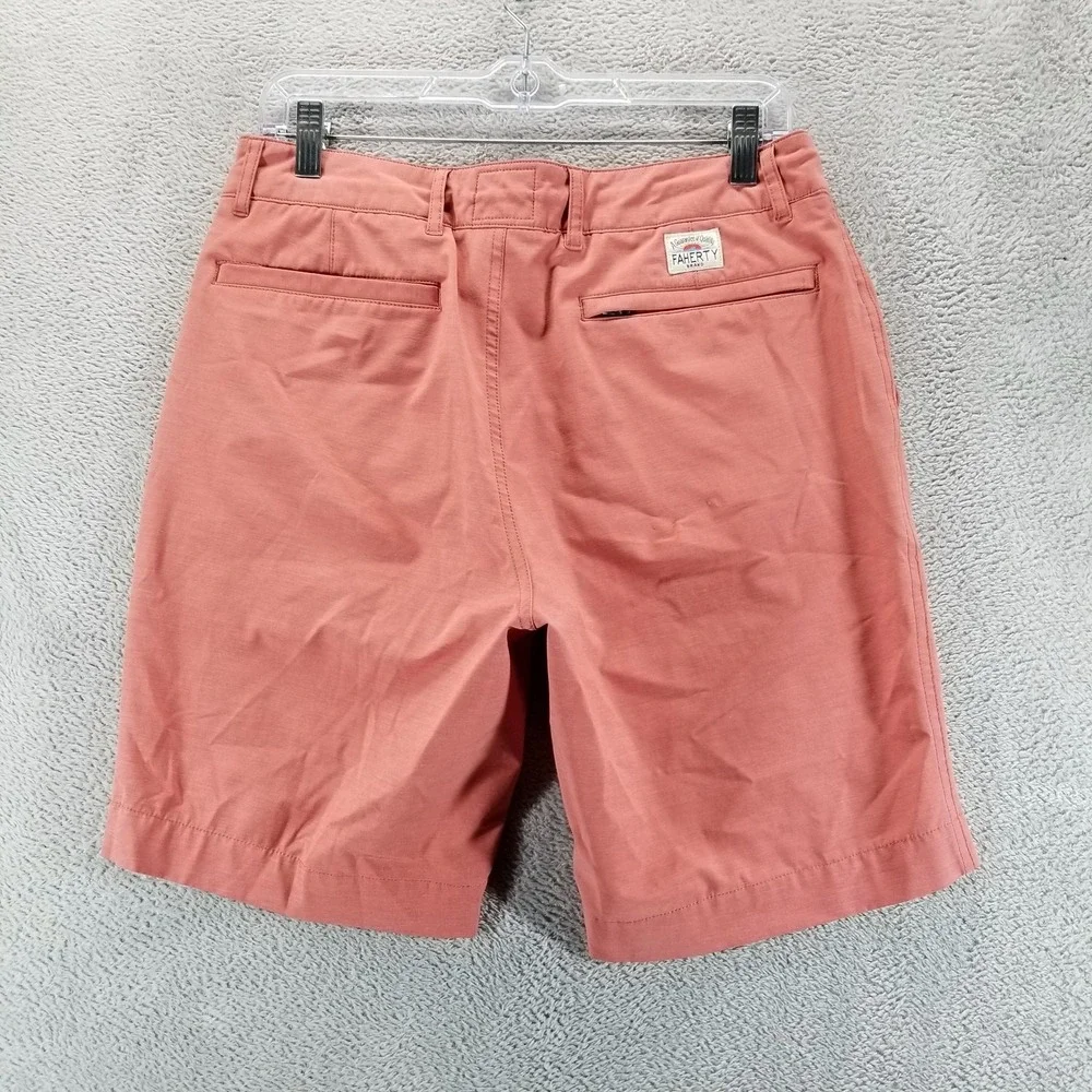 Faherty Shorts Mens 30 Pink All Day Chino Stretch 8